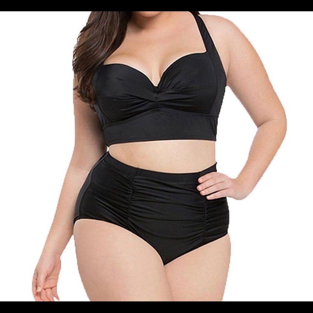 New Sexy Plus size 2 piece bathing suit